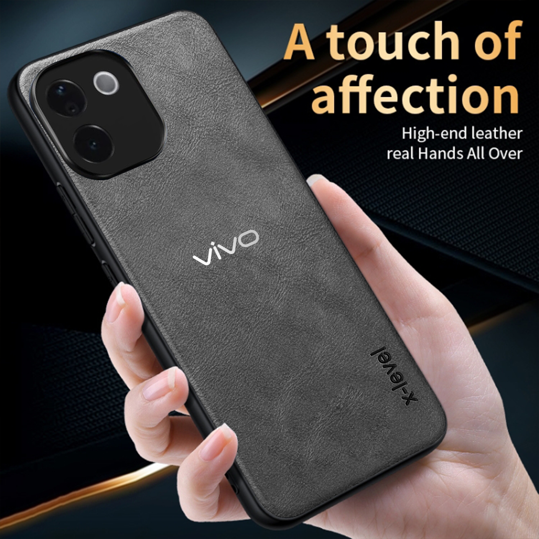 VIVO T3 PRO 5G  Business Style  PU LEATHER PROTECTIVE BACK CASE WITH CAMERA PROTECTION