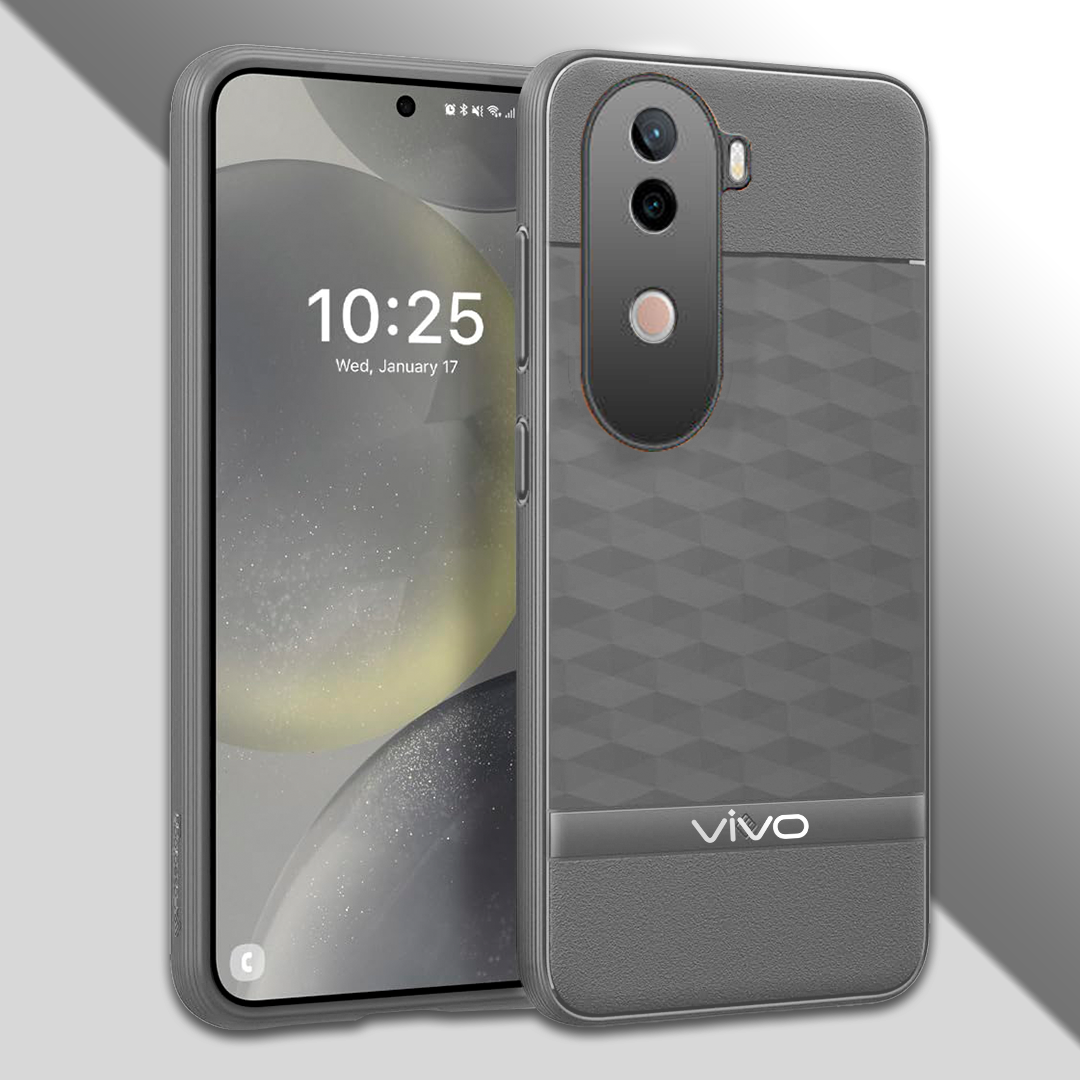 VIVO V40e 5G 3D Hexa Cube Design Drop Protection | Camera Protection  TPU Back Case