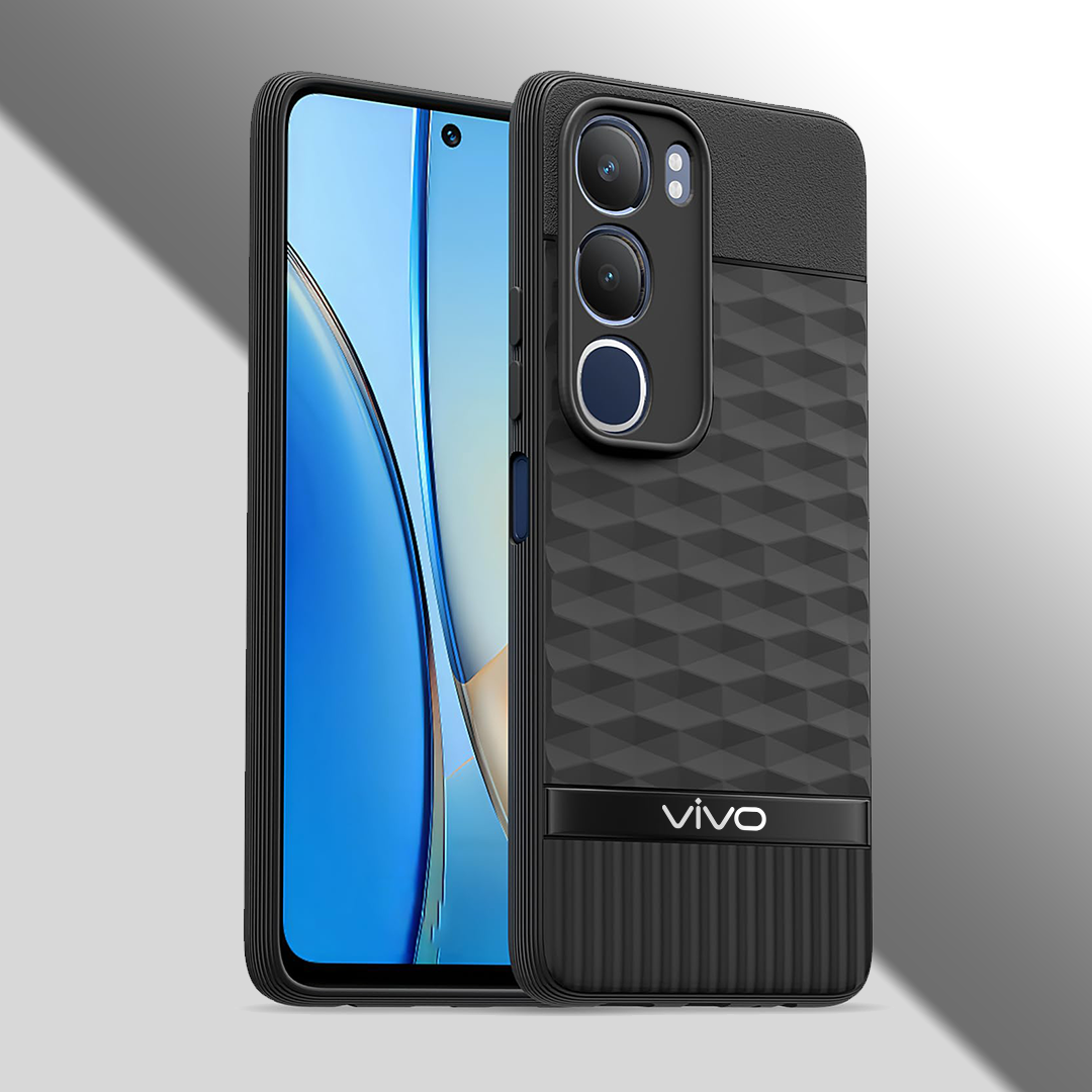 VIVO Y29 5G 3D Hexa Cube Design Drop Protection | Camera Protection TPU Back Case