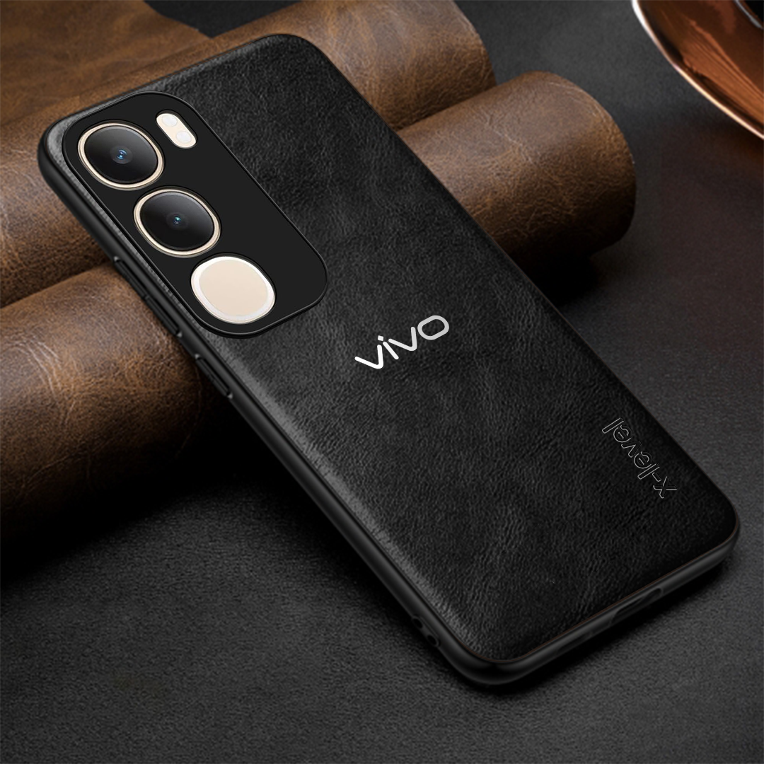 VIVO Y29 5G Business Style PU LEATHER PROTECTIVE BACK CASE WITH CAMERA PROTECTION