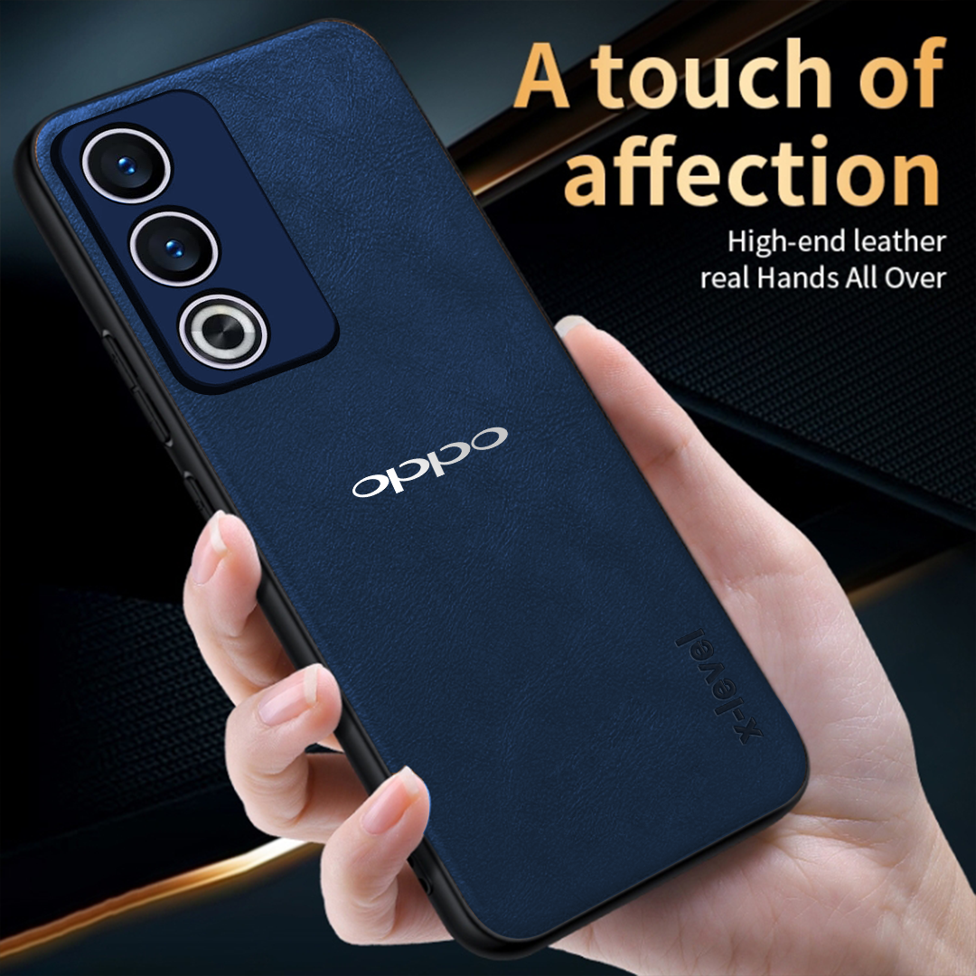 OPPO A3 Pro  5G Business Style PU LEATHER PROTECTIVE BACK CASE WITH CAMERA PROTECTION