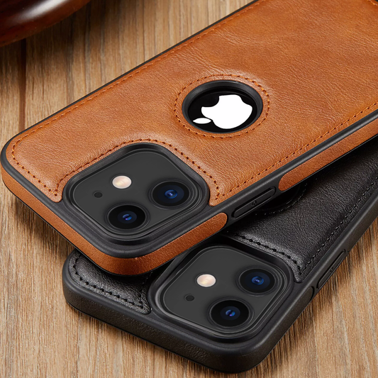 IPHONE 11 5G Drop Protection | Raised Camera Edges Protective Back Leather Case
