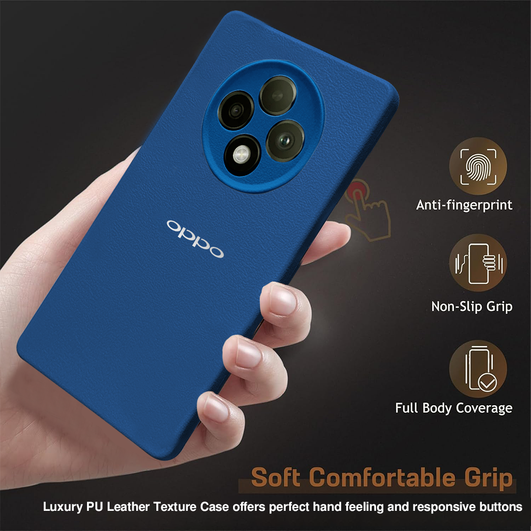 Oppo F27 5G Solid Color Leather Texture Matte Phone Back Case