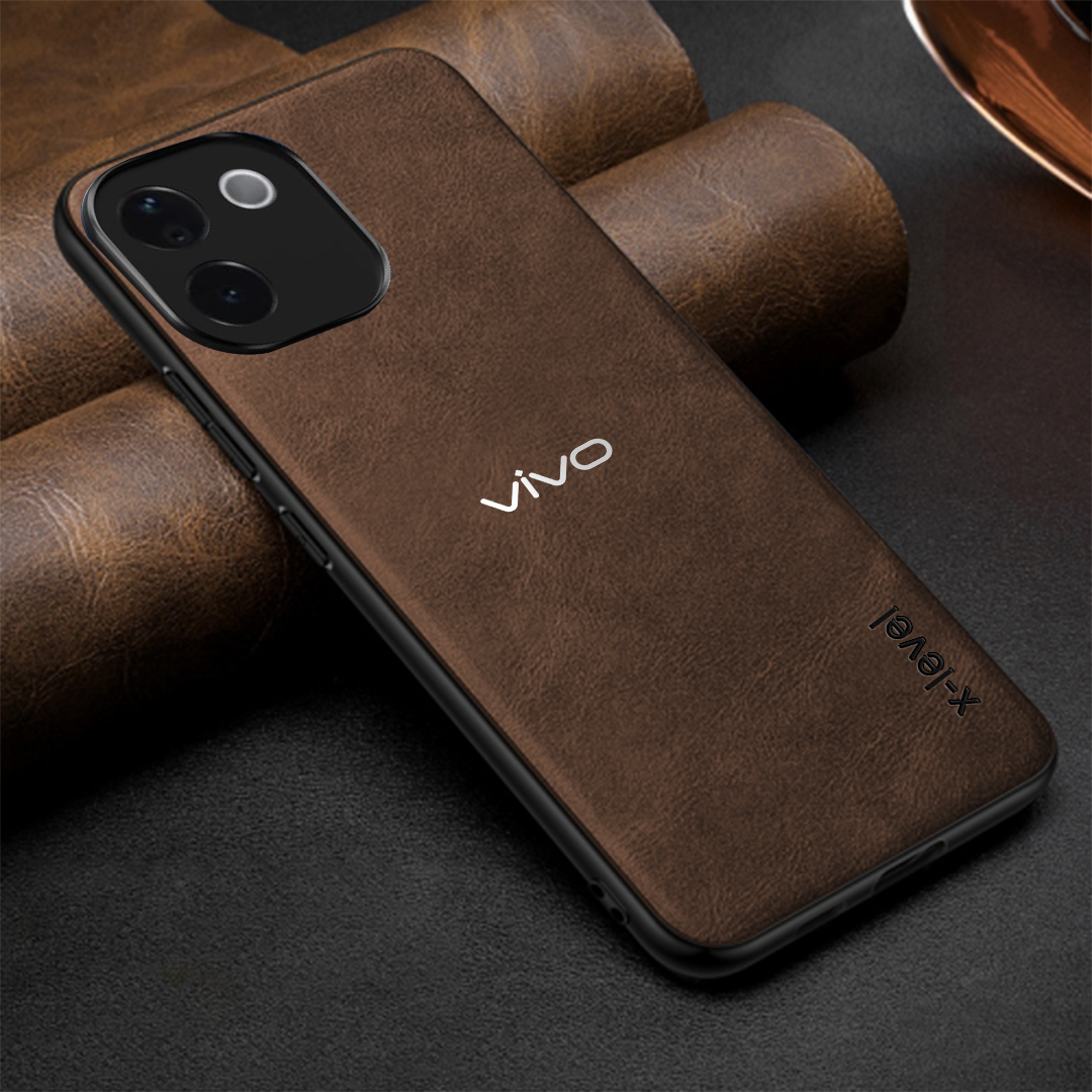 VIVO T3 PRO 5G  Business Style  PU LEATHER PROTECTIVE BACK CASE WITH CAMERA PROTECTION