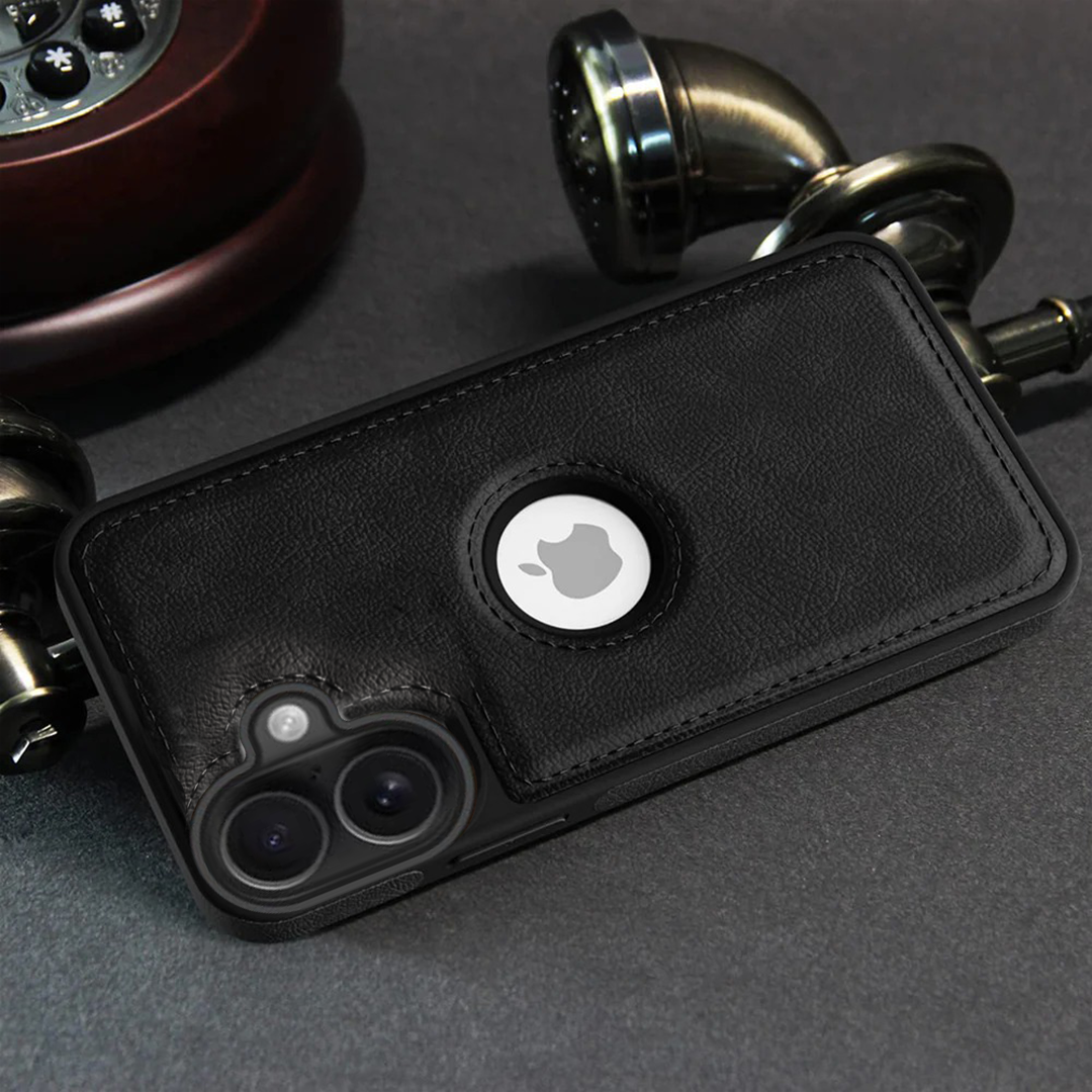 IPHONE 16 5G Drop Protection | Raised Camera Edges Protective Back Leather Case