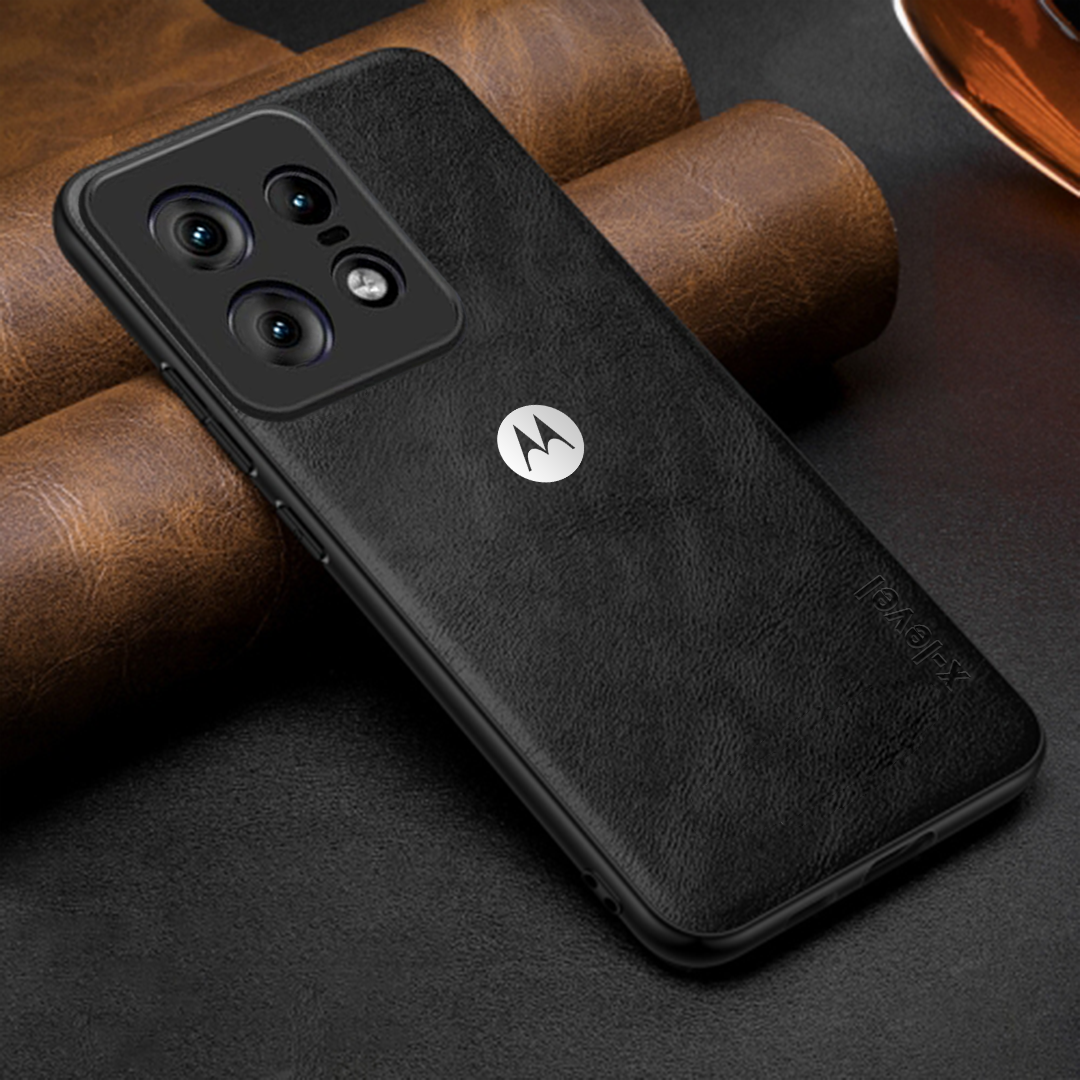 MOTO EDGE 50 PRO 5G  Business Style PU LEATHER PROTECTIVE BACK CASE WITH CAMERA PROTECTION
