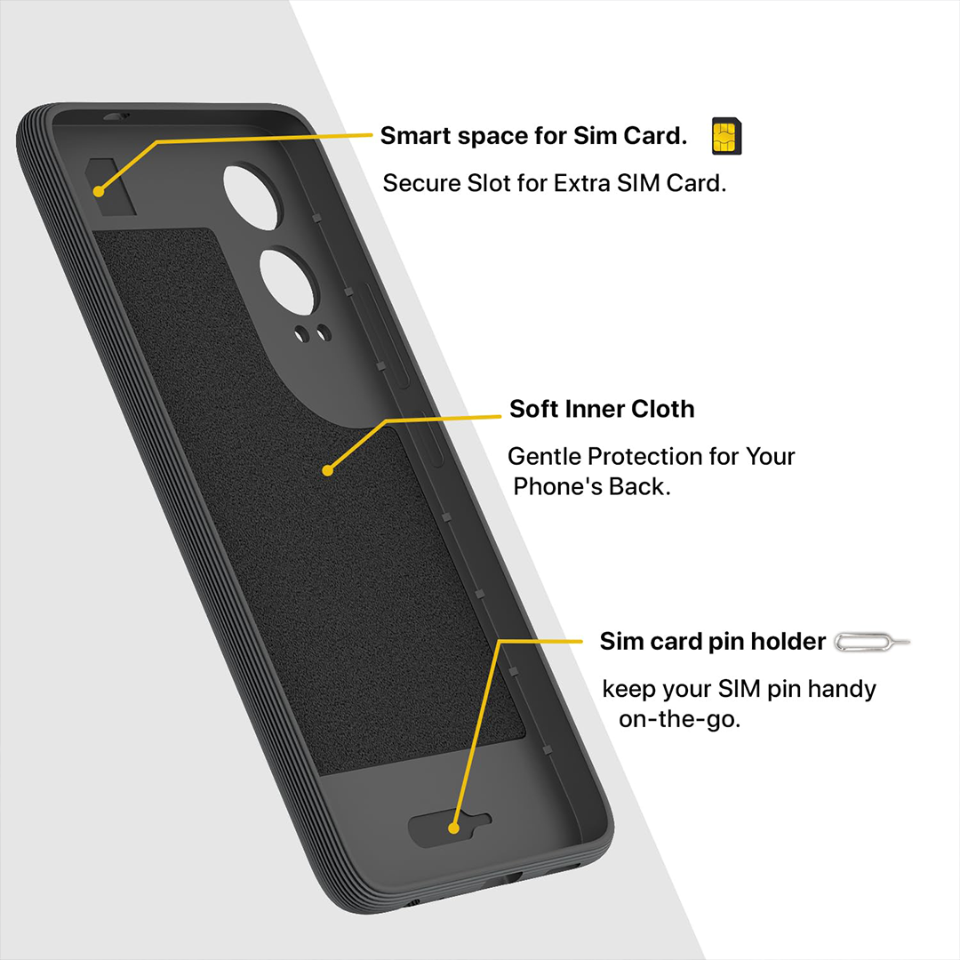 ONEPLUS NORD CE4 LITE 5G 3D Hexa Cube Design Drop Protection | Camera Protection TPU Back Case
