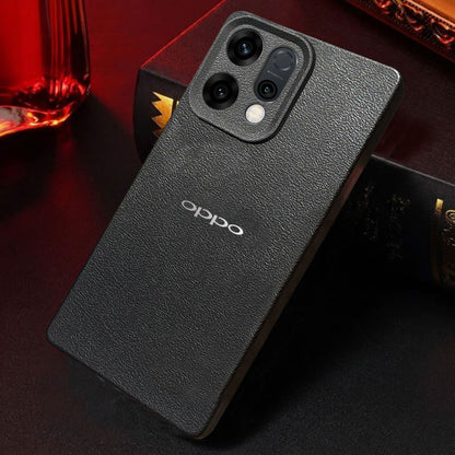 Oppo Reno 14 5G Solid Color Leather Texture Matte Phone Back Case