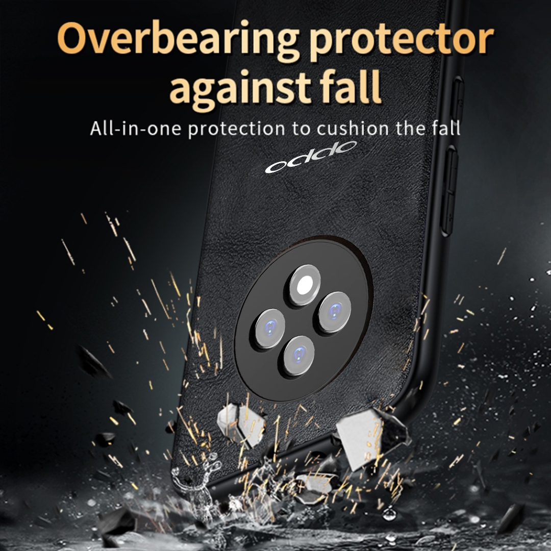 OPPO F27 5G Business Style PU LEATHER PROTECTIVE BACK CASE WITH CAMERA PROTECTION