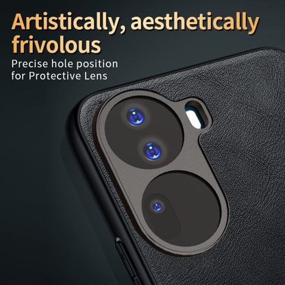 OPPO RENO 11 5G  Business Style  PU LEATHER PROTECTIVE BACK CASE WITH CAMERA PROTECTION