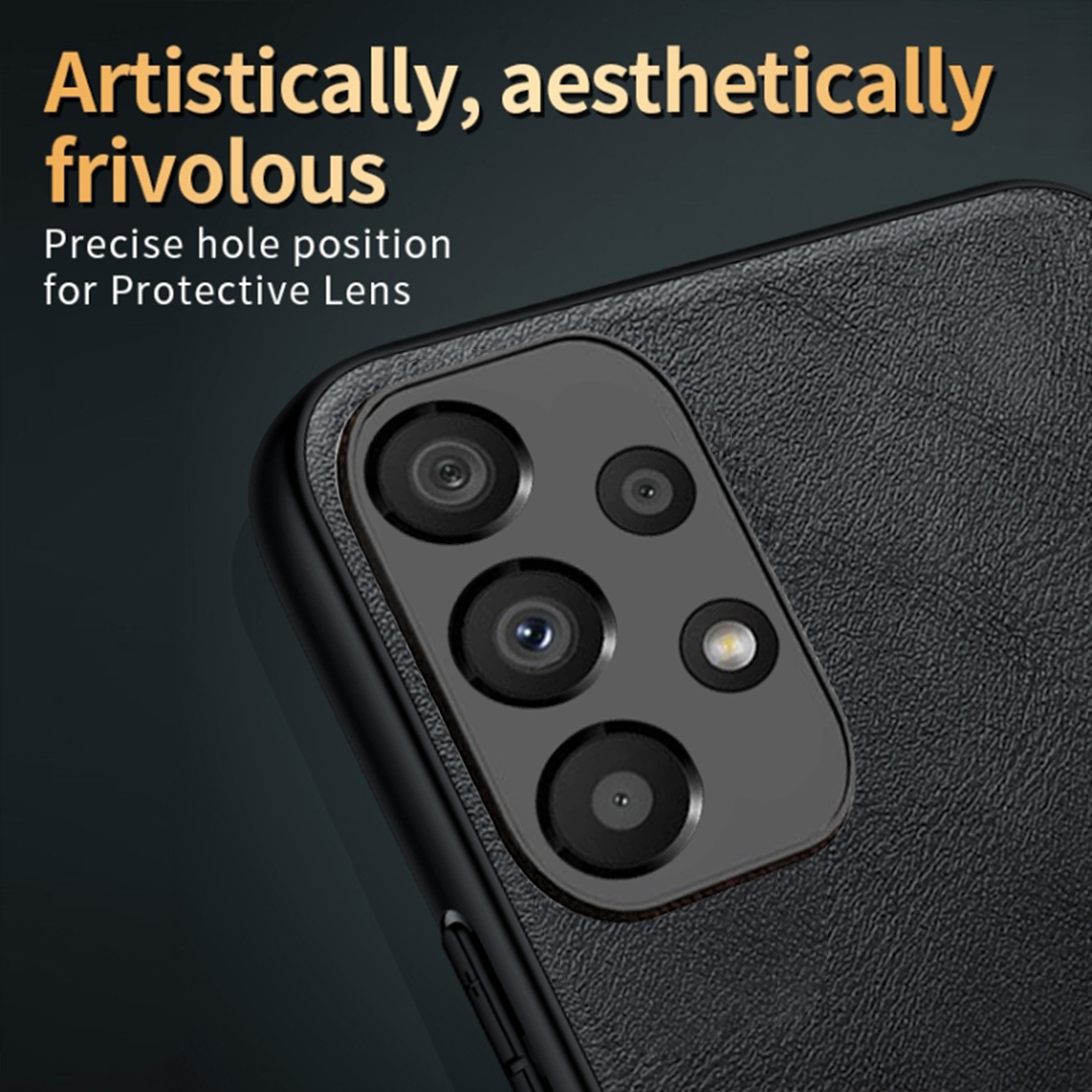 GALAXY A33 5G  Business Style PU LEATHER PROTECTIVE BACK CASE WITH CAMERA PROTECTION