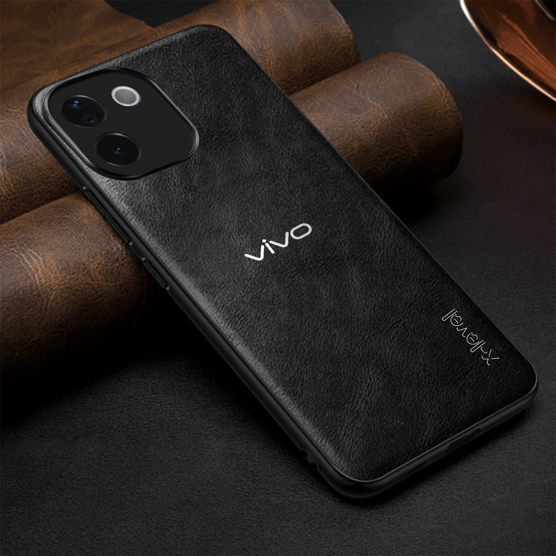 VIVO T3 PRO 5G  Business Style  PU LEATHER PROTECTIVE BACK CASE WITH CAMERA PROTECTION