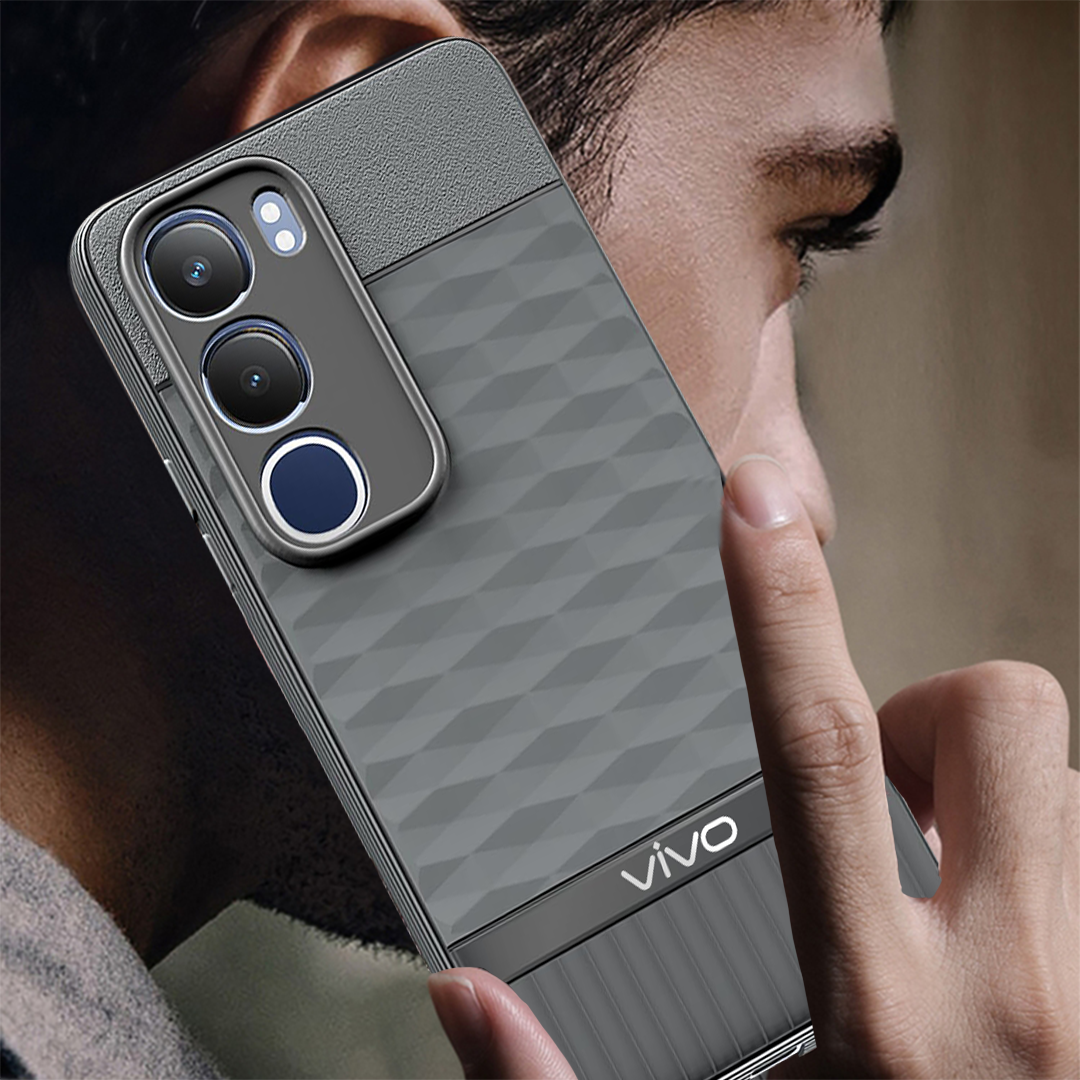 VIVO Y29 5G 3D Hexa Cube Design Drop Protection | Camera Protection TPU Back Case