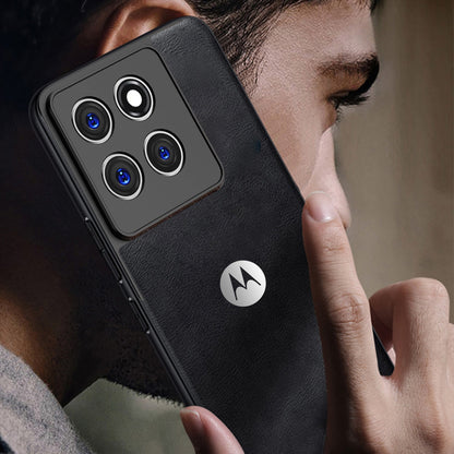 MOTOROLA EDGE 60 PRO 5G Business Style PU LEATHER PROTECTIVE BACK CASE WITH CAMERA PROTECTION