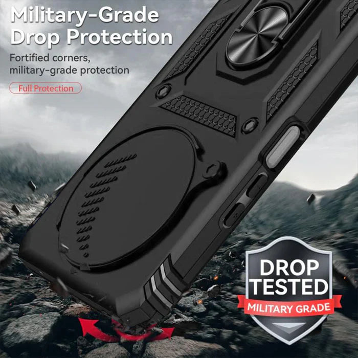 Oppo F27 PRO PLUS 5G Armor Military-grade Case With Sliding Camera Cover & 360 Kickstand