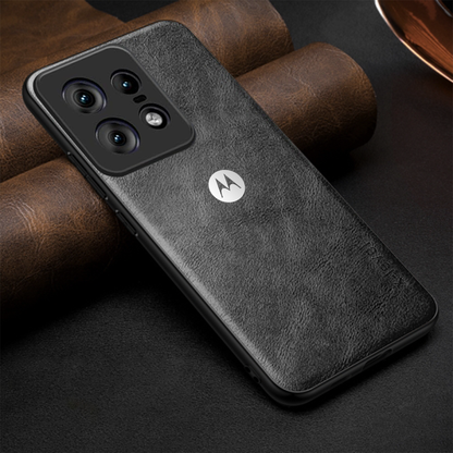 MOTO EDGE 50 PRO 5G  Business Style PU LEATHER PROTECTIVE BACK CASE WITH CAMERA PROTECTION
