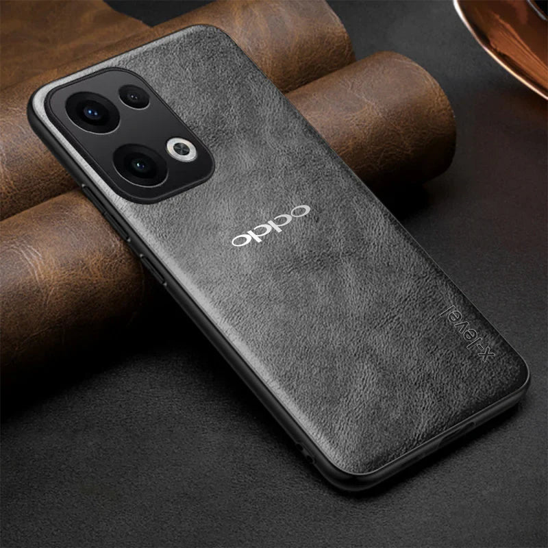 OPPO RENO 13 5G  Business Style  PU LEATHER PROTECTIVE BACK CASE WITH CAMERA PROTECTION