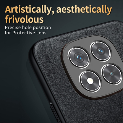 REDMI NOTE 14 PRO 5G Business Style PU LEATHER PROTECTIVE BACK CASE WITH CAMERA PROTECTION