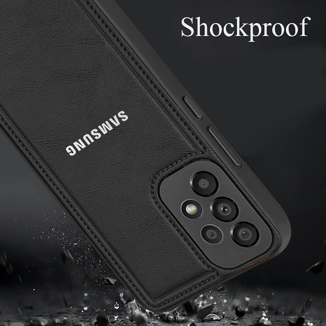 Samsung Galaxy A73 5G Vintage Leather Stitched Protective Back Case