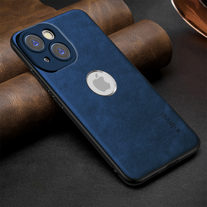 IPHONE 15 5G Business Style PU LEATHER PROTECTIVE BACK CASE WITH CAMERA PROTECTION