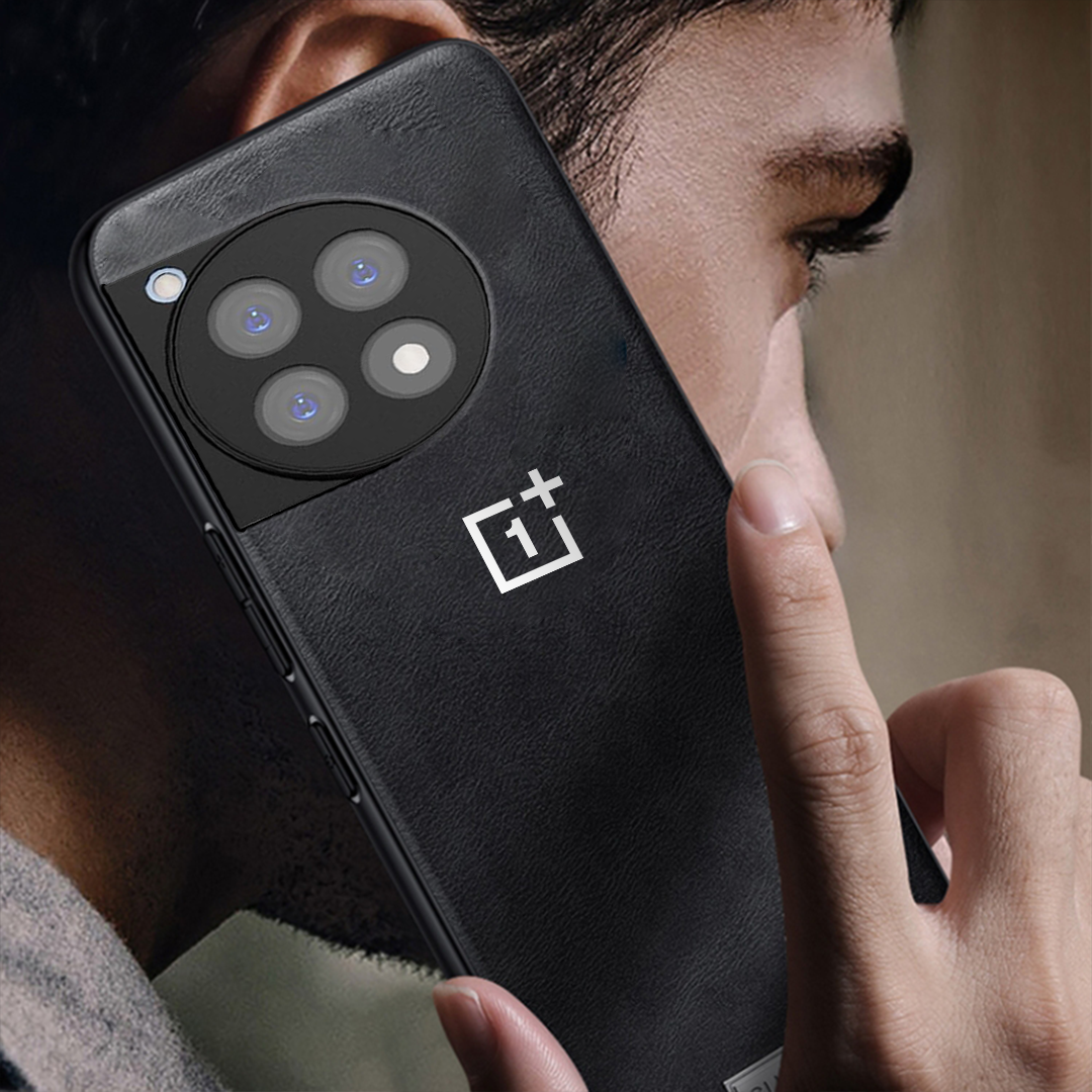 ONEPLUS 12R 5G Business Style PU LEATHER PROTECTIVE BACK CASE WITH CAMERA PROTECTION