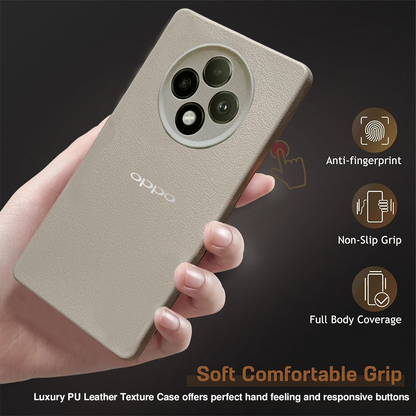 Oppo F27 Pro Plus 5G Solid Color Leather Texture Matte Phone Back Case