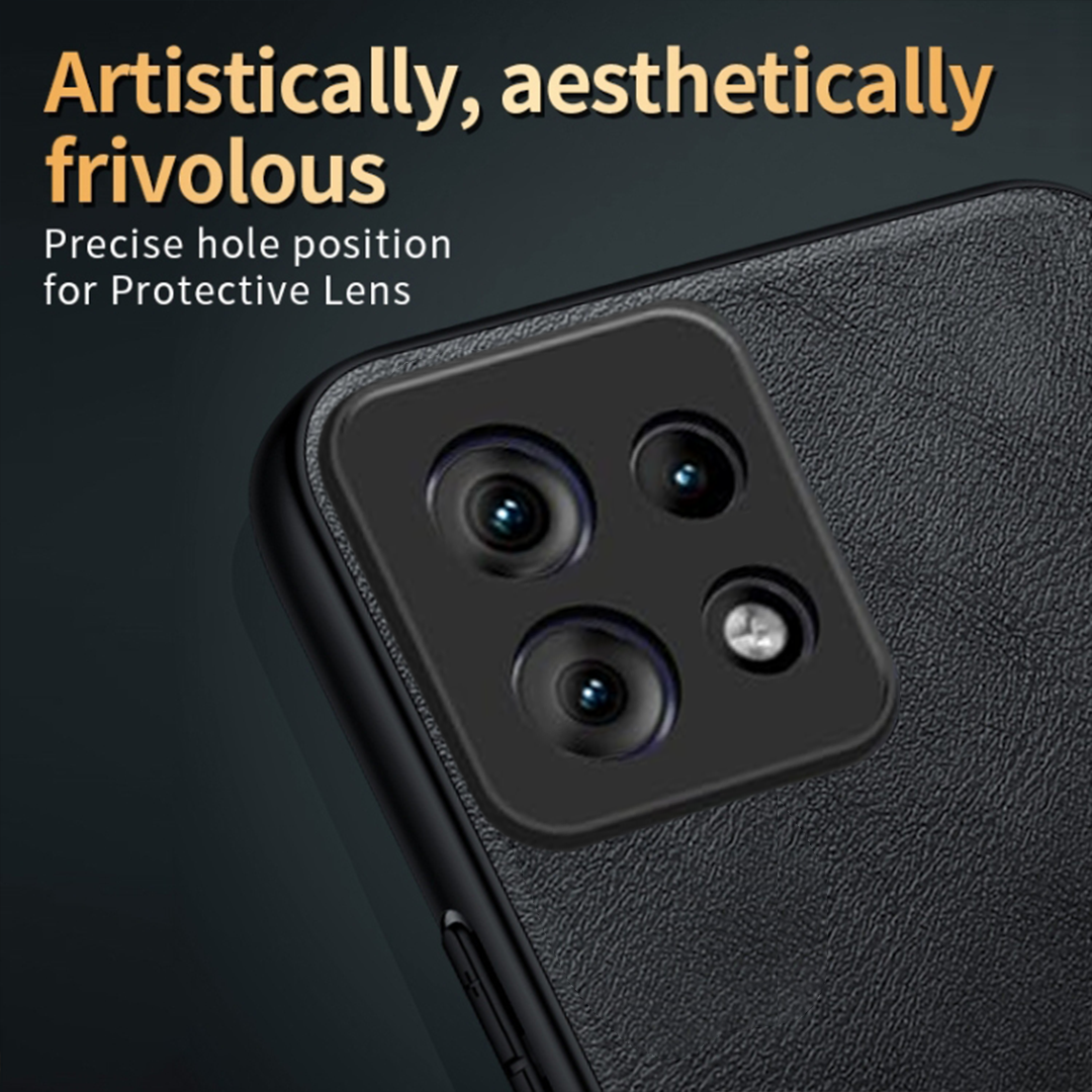 MOTO EDGE 50 NEO 5G  Business Style PU LEATHER PROTECTIVE BACK CASE WITH CAMERA PROTECTION