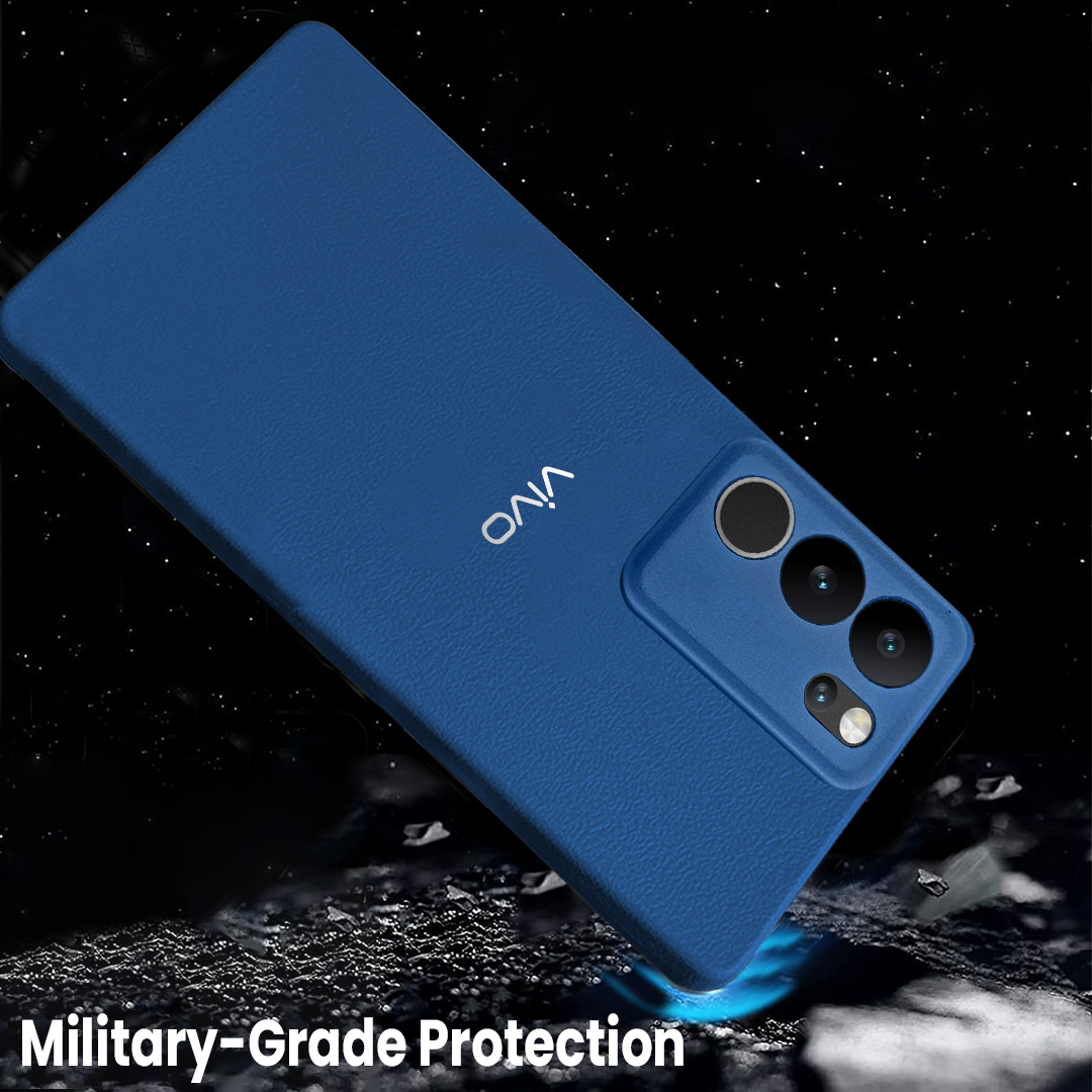 Vivo V29 5G Solid Color Leather Texture Matte Phone Back Case