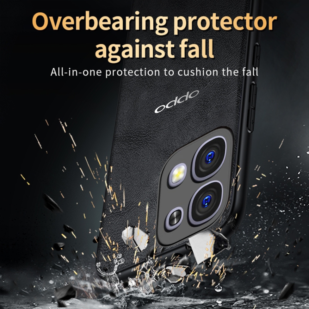 OPPO F31 5G Business Style  PU LEATHER PROTECTIVE BACK CASE WITH CAMERA PROTECTION