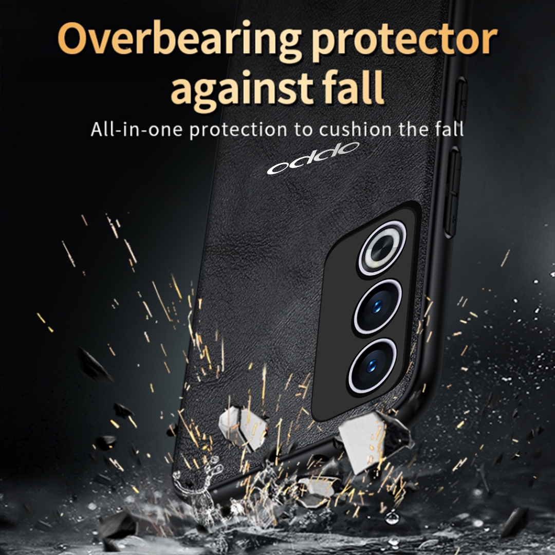 OPPO A3 Pro  5G Business Style PU LEATHER PROTECTIVE BACK CASE WITH CAMERA PROTECTION