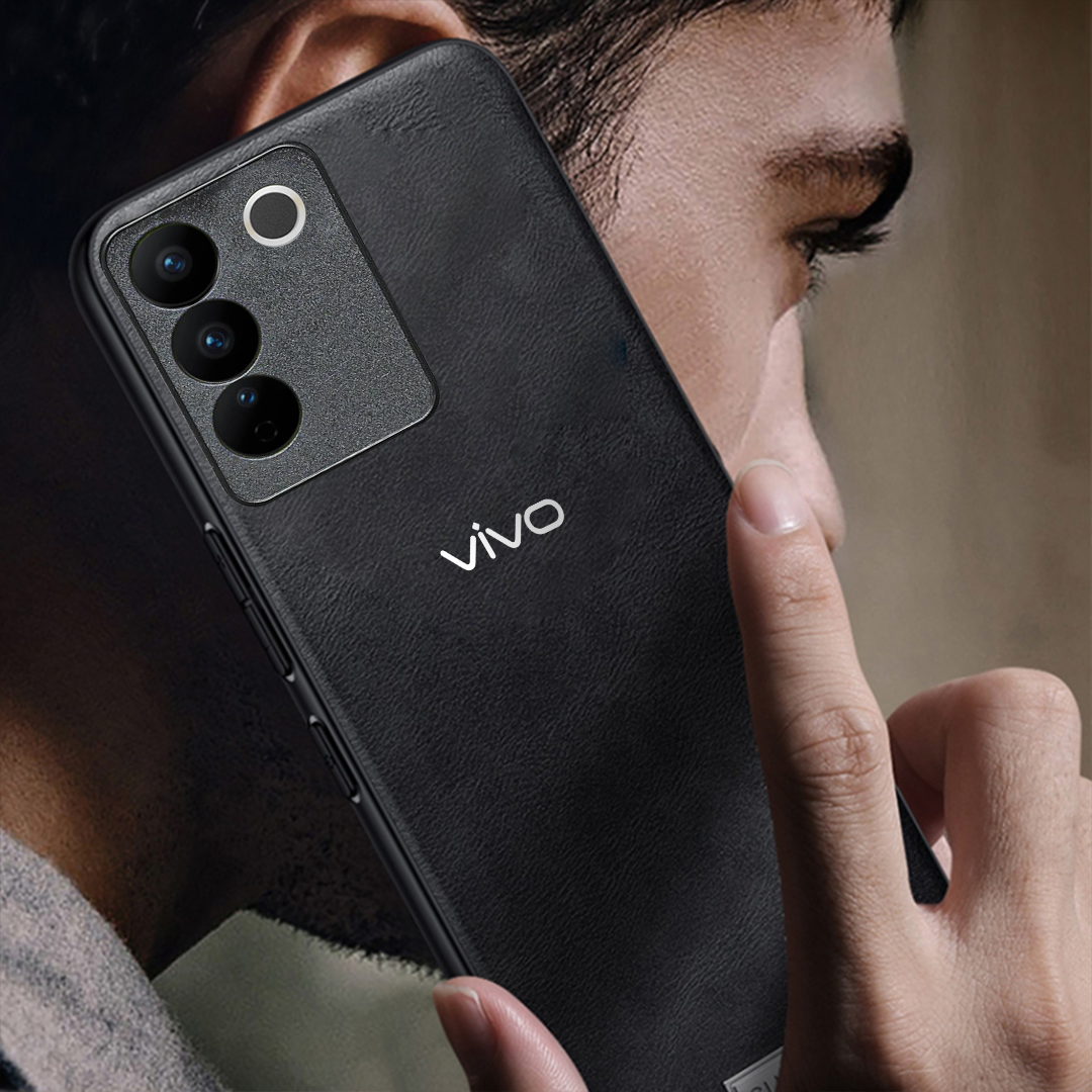 VIVO Y200 5G Business Style PU LEATHER PROTECTIVE BACK CASE WITH CAMERA PROTECTION