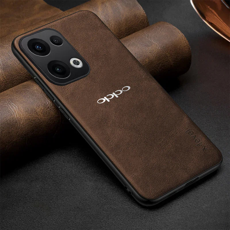 OPPO RENO 13 5G  Business Style  PU LEATHER PROTECTIVE BACK CASE WITH CAMERA PROTECTION