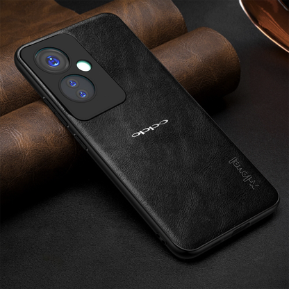 OPPO F25 Pro 5G Business Style PU LEATHER PROTECTIVE BACK CASE WITH CAMERA PROTECTION