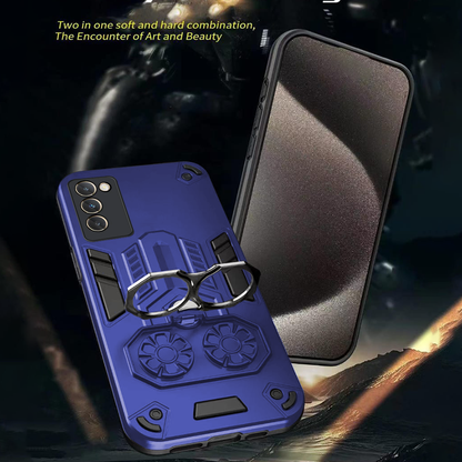 Vivo T3 5G Armor knight Series Camera Protection 2 in 1 Shockproof Phone Cover with Kickstand