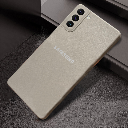 Samsung Galaxy S22 5G Solid Color Leather Texture Matte Phone Back Case