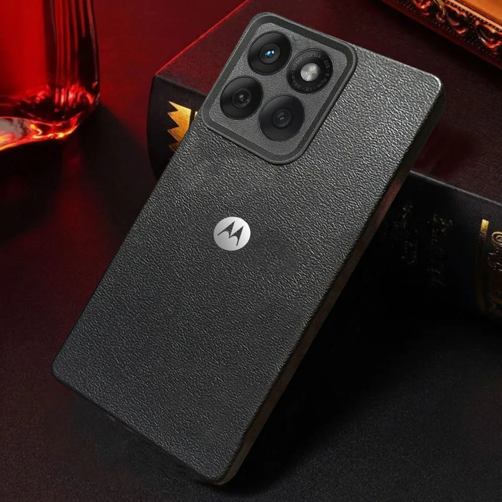 MOTO EDGE 60 FUSION 5G Solid Color Leather Texture Matte Phone Back Case