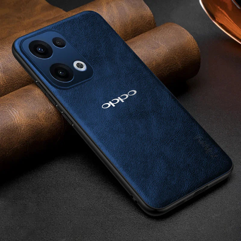 OPPO RENO 13 5G  Business Style  PU LEATHER PROTECTIVE BACK CASE WITH CAMERA PROTECTION