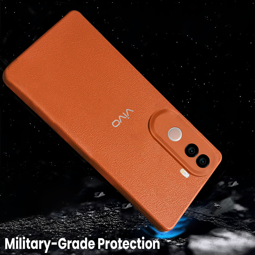 Vivo V40e 5G Solid Color Leather Texture Matte Phone Back Case