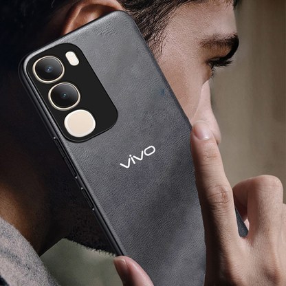 VIVO Y29 5G Business Style PU LEATHER PROTECTIVE BACK CASE WITH CAMERA PROTECTION