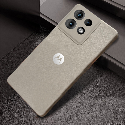 MOTO EDGE 50 NEO 5G Solid Color Leather Texture Matte Phone Back Case
