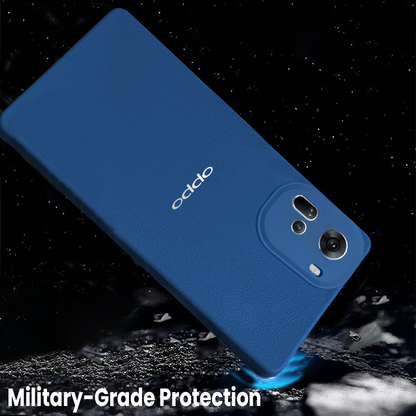Oppo Reno 11 5G Solid Color Leather Texture Matte Phone Back Case