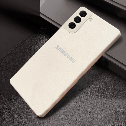 Samsung Galaxy S22 5G Solid Color Leather Texture Matte Phone Back Case