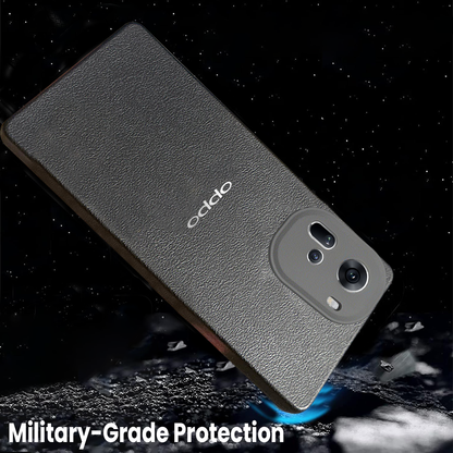 Oppo Reno 11 5G Solid Color Leather Texture Matte Phone Back Case