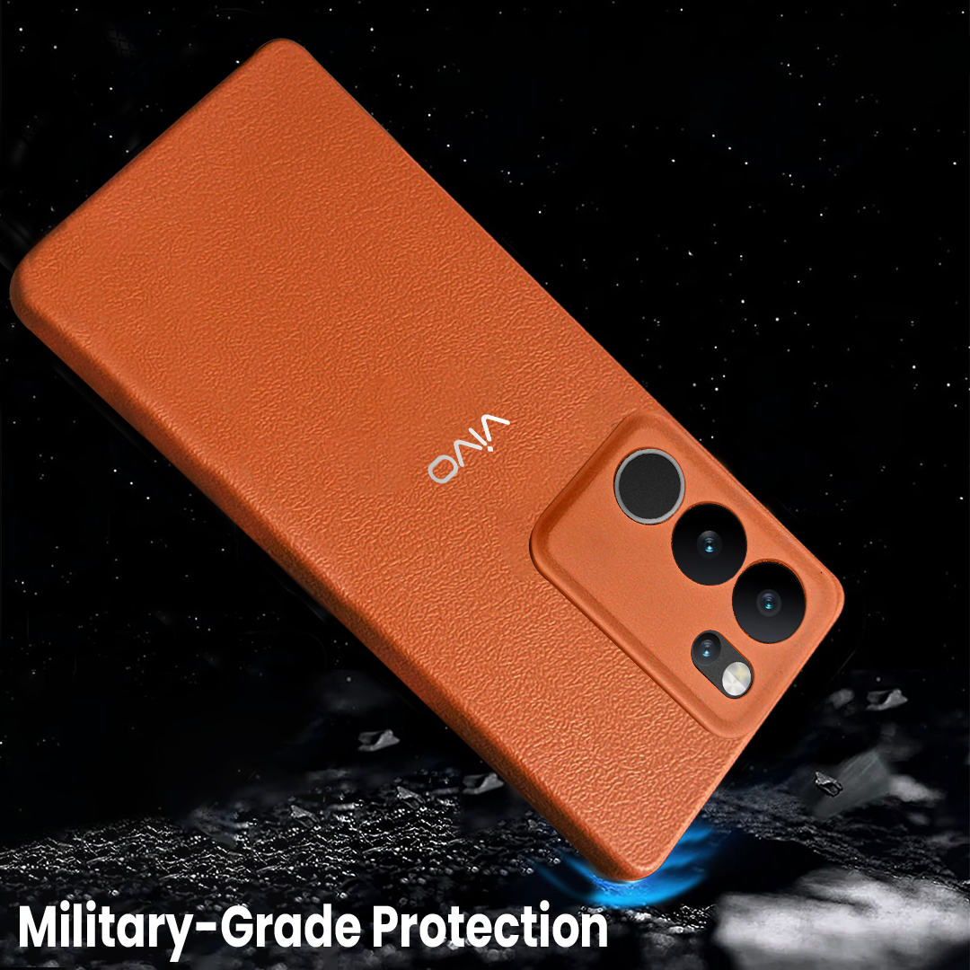 Vivo V29 5G Solid Color Leather Texture Matte Phone Back Case