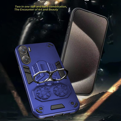Vivo V29e 5G Armor knight Series Camera Protection 2 in 1 Shockproof Phone Cover with Kickstand