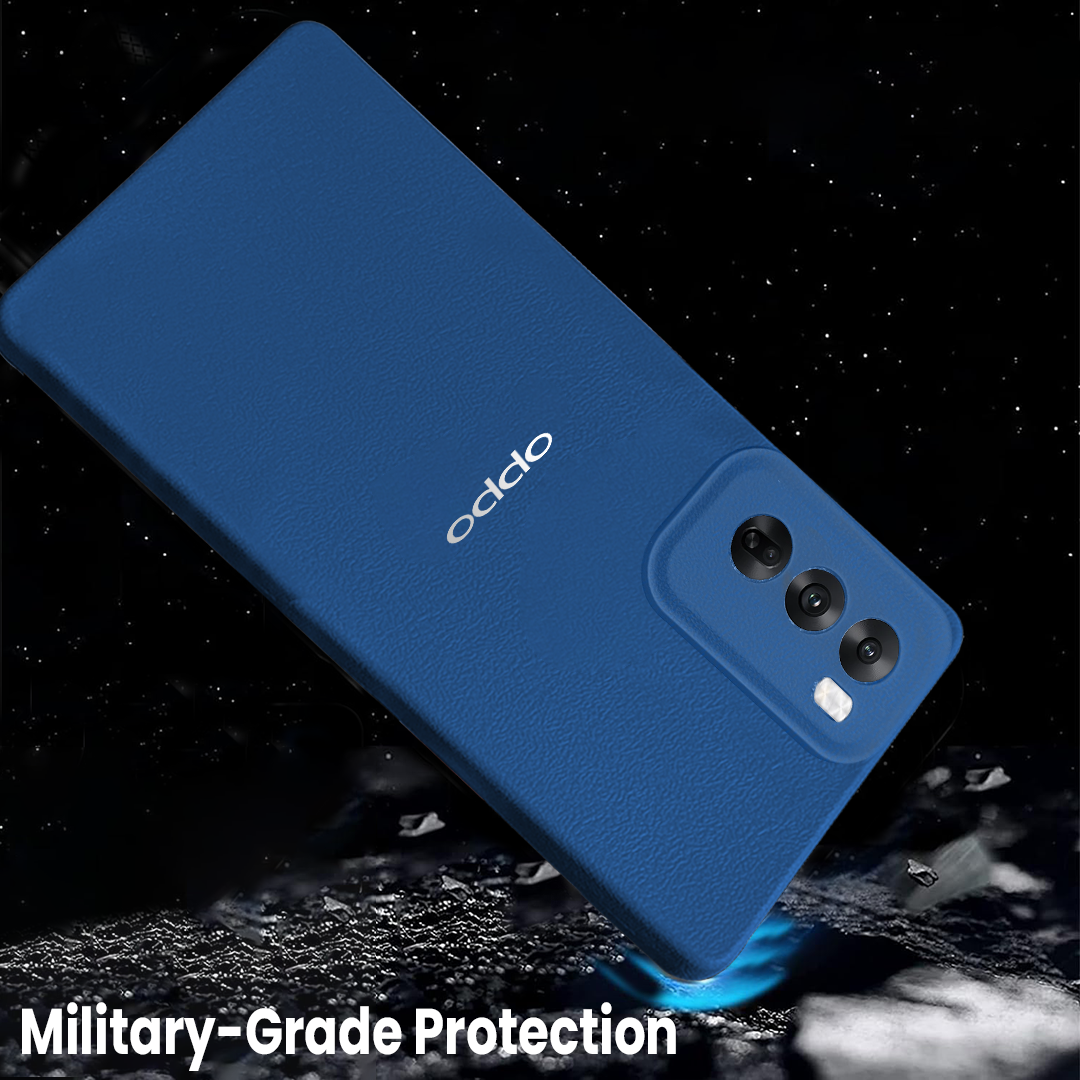 Oppo Reno 12 PRO 5G Solid Color Leather Texture Matte Phone Back Case