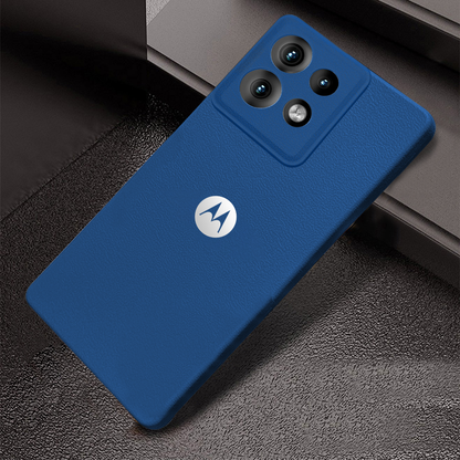 MOTO EDGE 50 NEO 5G Solid Color Leather Texture Matte Phone Back Case