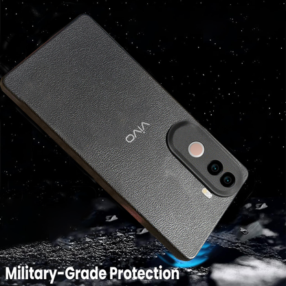Vivo V40e 5G Solid Color Leather Texture Matte Phone Back Case