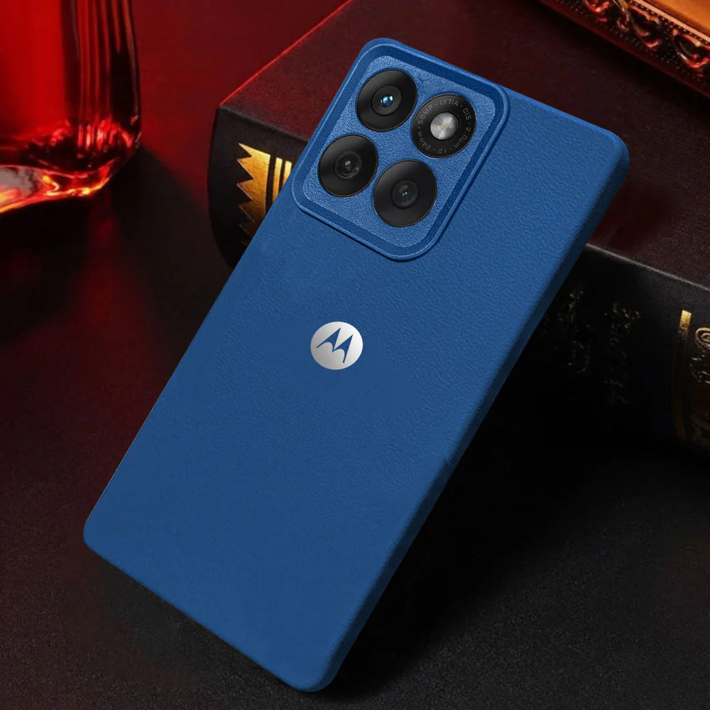 MOTO EDGE 60 FUSION 5G Solid Color Leather Texture Matte Phone Back Case