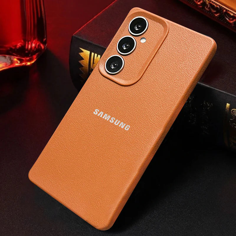 Samsung Galaxy A56 5G Solid Color Leather Texture Matte Phone Back Case